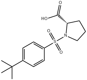 N-(4-TERT-BUTYLPHENYLSULFONYL)-L-PROLINE, 98 Structure