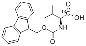 N-(9-FLUORENYLMETHOXYCARBONYL)-L-VALINE-1-13C Structure