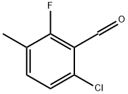 6-Chloro-2-fluoro-3-methylbenzaldehyde Struktur
