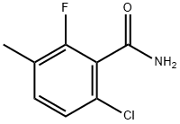 6-クロロ-2-フルオロ-3-メチルベンズアミド 化学構造式