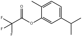 Acetic acid, 2,2,2-trifluoro-, 2-Methyl-5-(1-Methylethyl)phenyl ester Structure