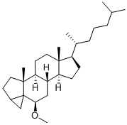 6β-メトキシ-3α,5-シクロ-5α-コレスタン 化学構造式