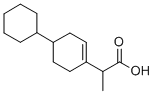 1-Cyclohexene-1-acetic acid, 4-cyclohexyl-alpha-methyl- Structure