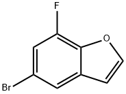 5-ブロモ-7-フルオロベンゾフラン 化学構造式