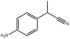 4-アミノ-α-メチルベンゼンアセトニトリル 化学構造式