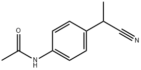 2-(4-(ACETYLAMINO)PHENYL)PROPIONITRILE Struktur