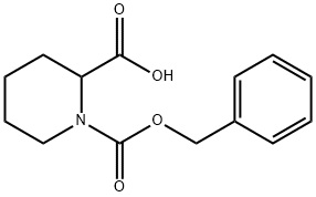 1-カルボベンゾキシ-2-ピペリジンカルボン酸 化学構造式