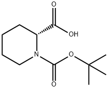 (R)-(+)-N-Boc-2-piperidinecarboxylic acid Structure