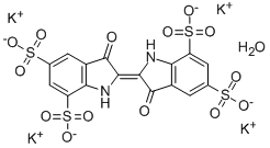 INDIGOTETRASULFONATE TETRAPOTASSIUM SALT Structure