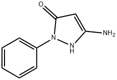 3 -氨基- 1 -苯基-1H -吡唑- 5-醇 结构式