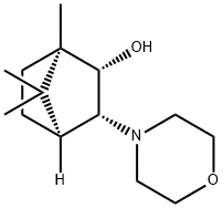 (2S)-(-)-3-exo-モルホリノイソボルネオール 化学構造式