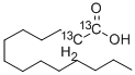 MYRISTIC-1,2-13C2 ACID Structure