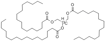 GLYCERYL-2-13C TRIHEXADECANOATE Struktur