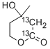 MEVALONIC-1,2-13C2 LACTONE Structure