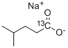 异己酸钠-1-13C,287111-41-5,结构式