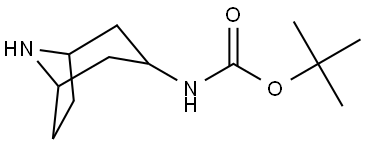 tert-Butyl 8-aza-bicyclo[3.2.1]octan-3-ylcarbamate Structure