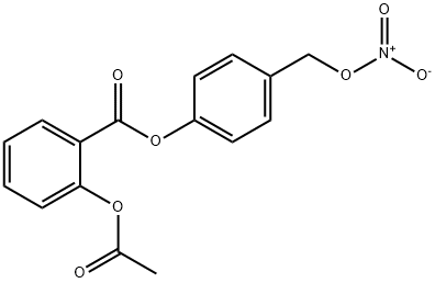2-(ACETYLOXY)-4-[(NITROOXY)METHYL]PHENYL ESTER, BENZOIC ACID Struktur