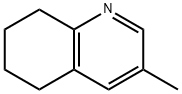 5,6,7,8-テトラヒドロ-3-メチルキノリン 化学構造式