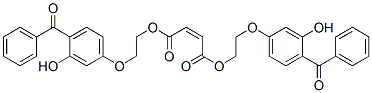 (Z)-2-Butenedioic acid bis[2-(4-benzoyl-3-hydroxyphenoxy)ethyl] ester Structure