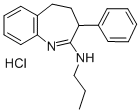 4,5-Dihydro-3-phenyl-2-(propylamino)-3H-1-benzazepine monohydrochlorid e Structure
