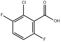 2-CHLORO-3,6-DIFLUOROBENZOIC ACID Struktur