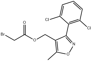 [3-(2,6-DICHLOROPHENYL)-5-METHYLISOXAZOL-4-YL]METHYL 2-BROMOACETATE Structure
