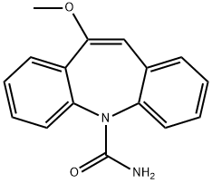 10-メトキシ-5H-ジベンゾ[b,f]アゼピン-5-カルボアミド 化学構造式