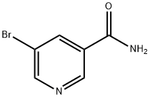 5-ブロモピリジン-3-カルボアミド 化学構造式