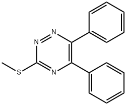 5,6-Diphenyl-3-(methylthio)-as-triazine Structure