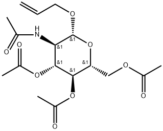 烯丙基-2-乙酰氨基-3,4,6-三-O-乙酰基-2-脱氧-Β-D-葡萄糖苷, 28738-44-5, 结构式