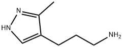 3-(5-METHYL-1H-PYRAZOL-4-YL)PROPYLAMINE 化学構造式