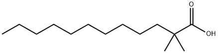 2,2-DIMETHYLDODECANOIC ACID 化学構造式