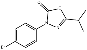 4-(p-Bromophenyl)-2-isopropyl-1,3,4-oxadiazol-5(4H)-one Struktur