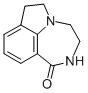 3,4,6,7-Tetrahydropyrrolo(3,2,1-jk)(1,4)benzodiazepin-1(2H)-one Struktur