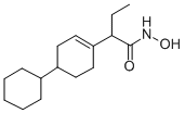 Butyrohydroxamic acid, 2-(4-cyclohexyl-1-cyclohexen-1-yl)- Structure