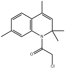 2-CHLORO-1-(2,2,4,7-TETRAMETHYL-2H-QUINOLIN-1-YL)-ETHANONE Structure