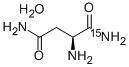 L-ASPARAGINE-AMIDE-15N MONOHYDRATE Struktur