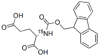 N-(9-FLUORENYLMETHOXYCARBONYL)-L-GLUTAMIC-15N ACID 化学構造式