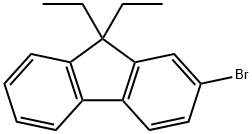 2-Bromo-9,9-diethylfluorene Struktur