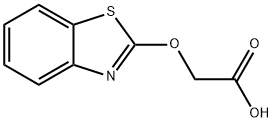 (2-ベンゾチアゾリルオキシ)酢酸 化学構造式