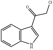 2-クロロ-1-(1H-インドール-3-イル)エタノン 化学構造式