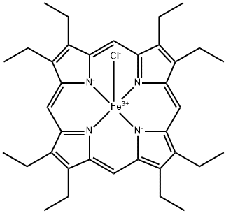 2,3,7,8,12,13,17,18-OCTAETHYL-21H,23H-PORPHINE IRON(III) CHLORIDE Struktur