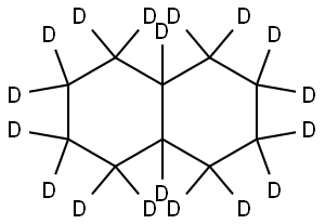 デカヒドロナフタレン‐D18 化学構造式