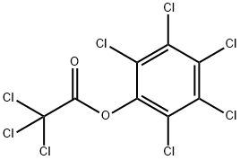 トリクロロ酢酸ペンタクロロフェニル 化学構造式