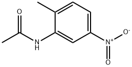 N-(2-甲基-5-硝基苯基)乙酰胺 结构式