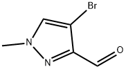 4-ブロモ-1-メチル-1H-ピラゾール-3-カルブアルデヒド 化学構造式