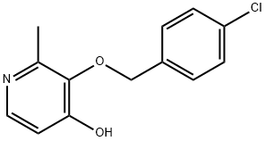 3-[(4-CHLOROBENZYL)OXY]-2-METHYLPYRIDIN-4-OL Struktur