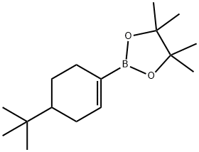 4-叔丁基-1-环己烯硼酸频哪醇酯 结构式