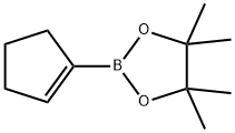 2-CYCLOPENTENYL-4,4,5,5-TETRAMETHYL-1,3,2-DIOXABOROLANE Struktur