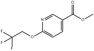 6-(2,2,2-トリフルオロエトキシ)ニコチン酸メチルエステル 化学構造式